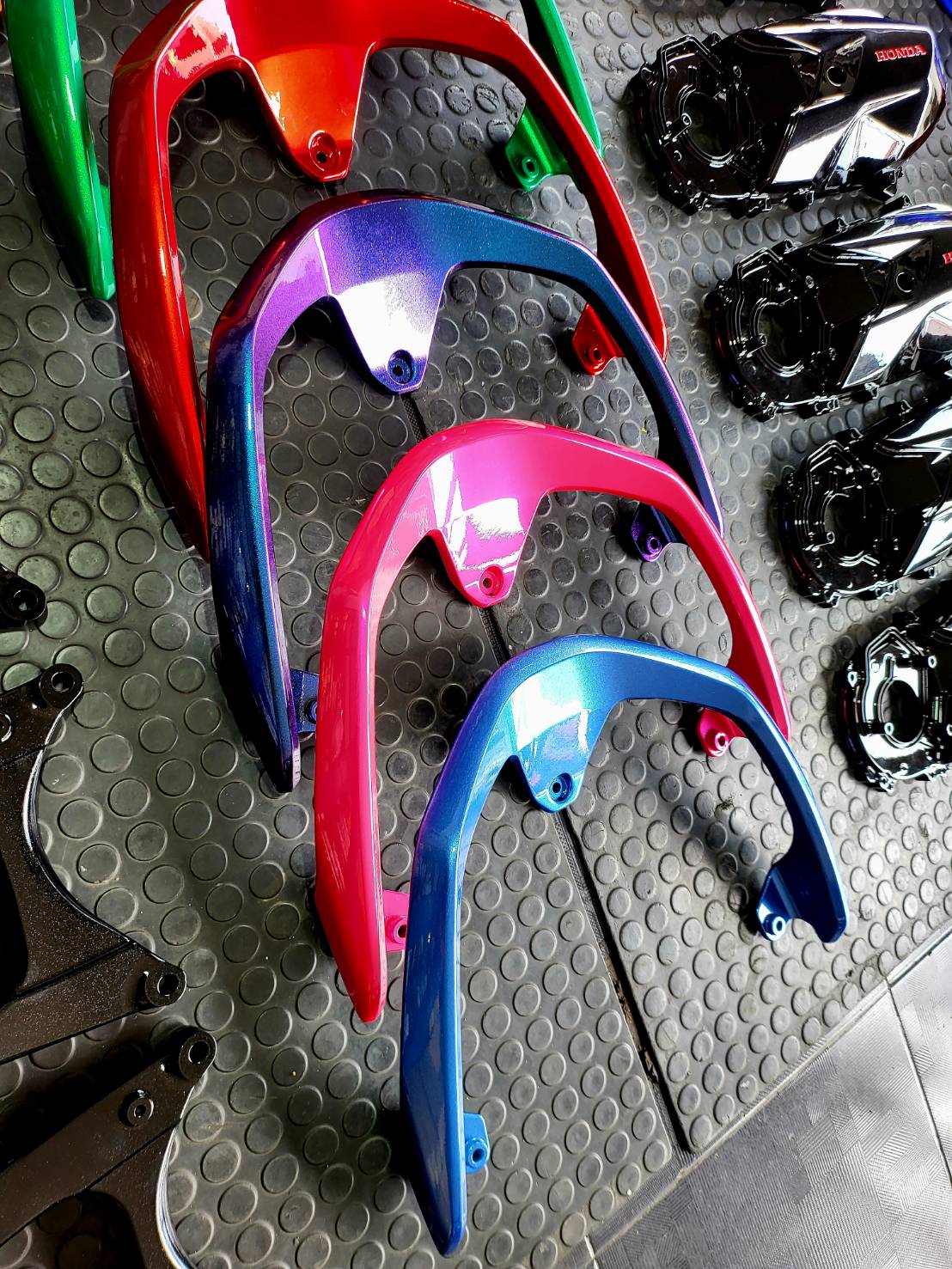 ล้อ-จับหลัง-แคร้-สวิงอาร์ม ทำสี พร้อมสับ Honda Giorno+