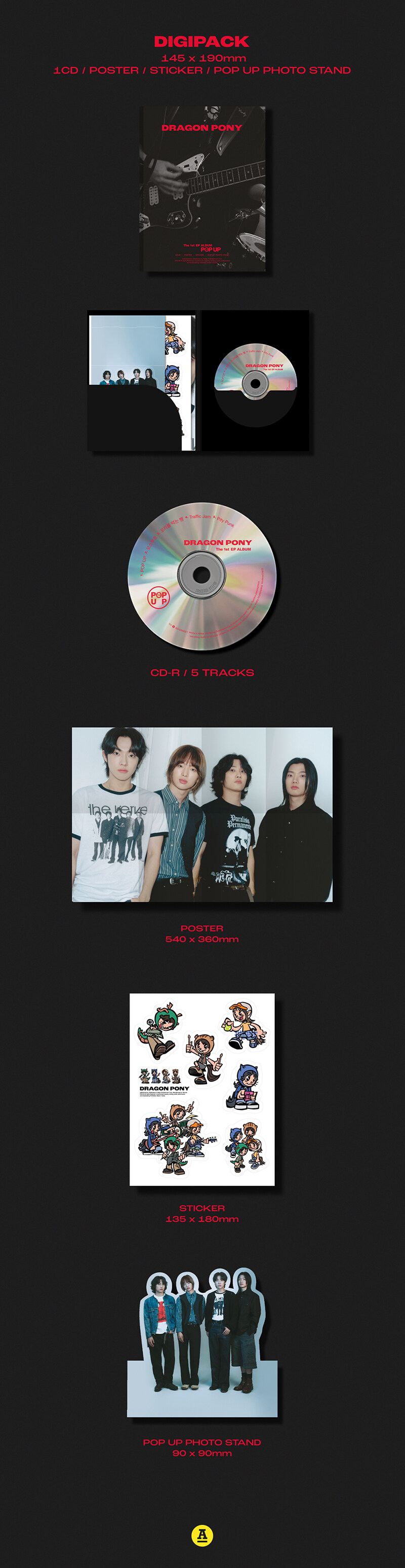 [PRE-ORDER] DRAGON PONY - 1st Mini Album "POP UP"