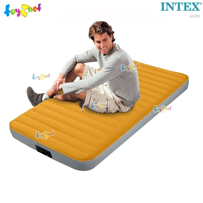 Intex Super-Tough Airbed - 3.5 ft (Twin) w/Built-In Battery Pump No.64791