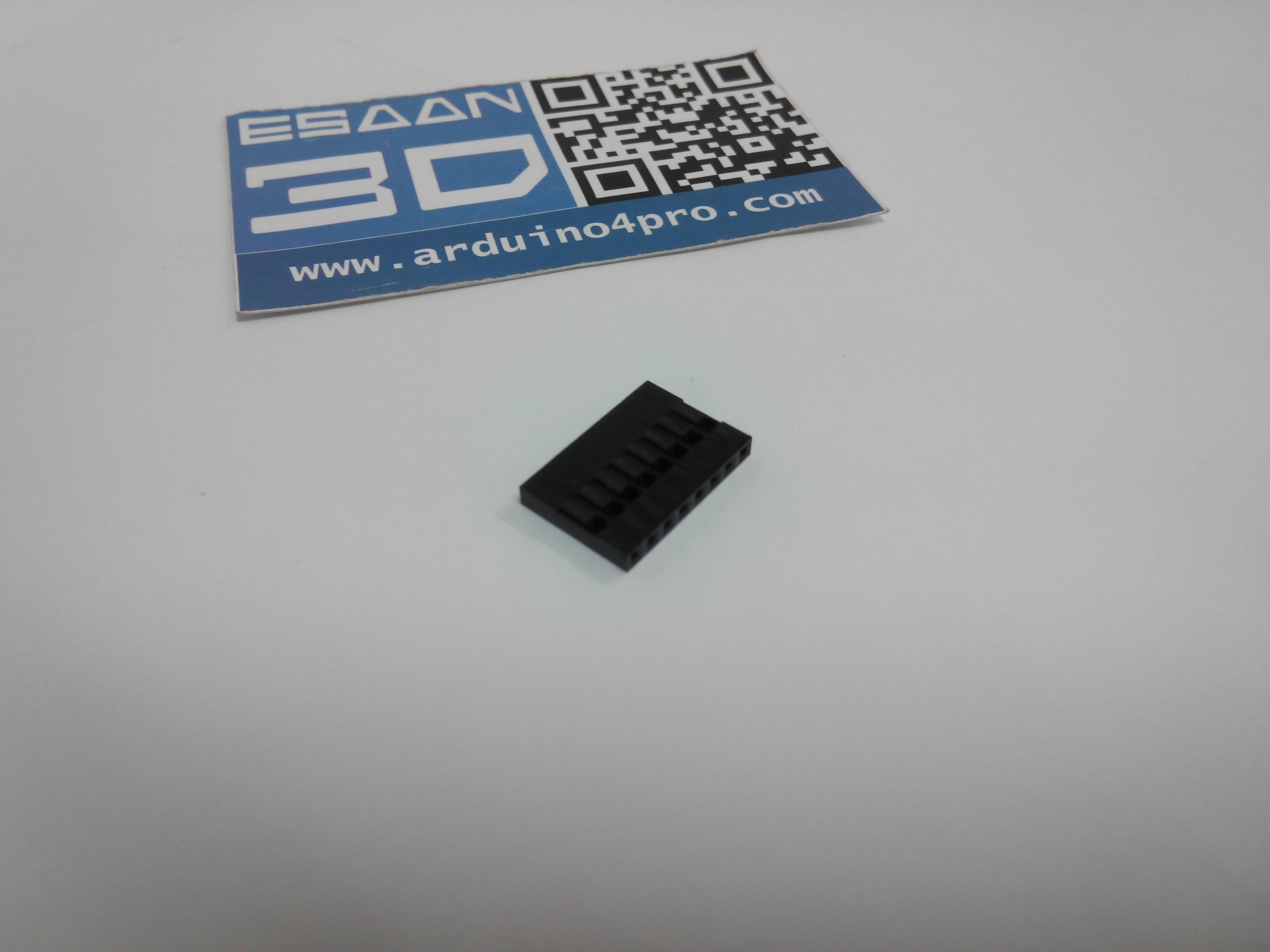 หัวต่อ 8P ใช้ร่วมกับเหล็กเข้าหัวสายไฟ (ระยะห่างขา 2.54mm)