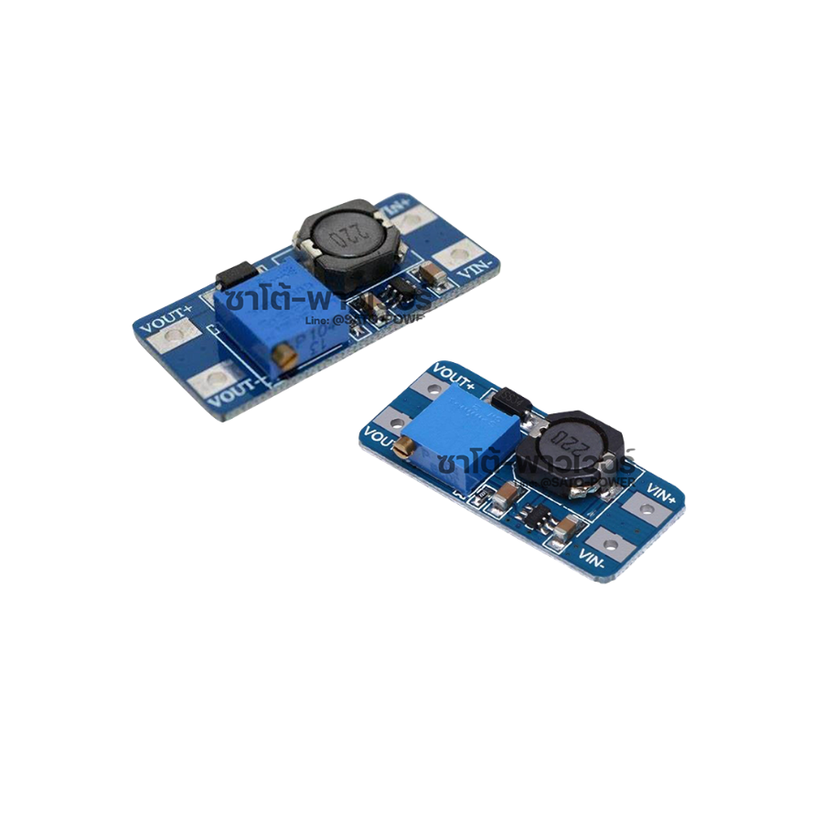 AA180 | โมดูลเพิ่มแรงดันไฟ โมดูลแปลงไฟ 2-24VDC AA180 โมดูลเพิ่มแรงดันไฟ MT3608 (USB) 2A DC-DC Step Up Power Module โมดูลแปลงแรงดันต่ำเป็นแรงดันสูง