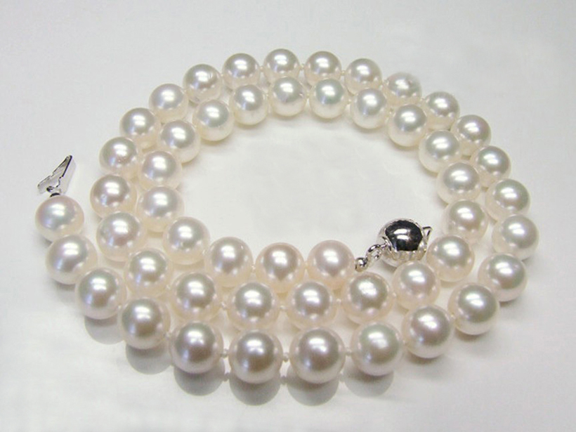 ชุดไข่มุกแท้ สร้อยคอ และ สร้อยข้อมือ ขนาด 10-11 มิล AA++