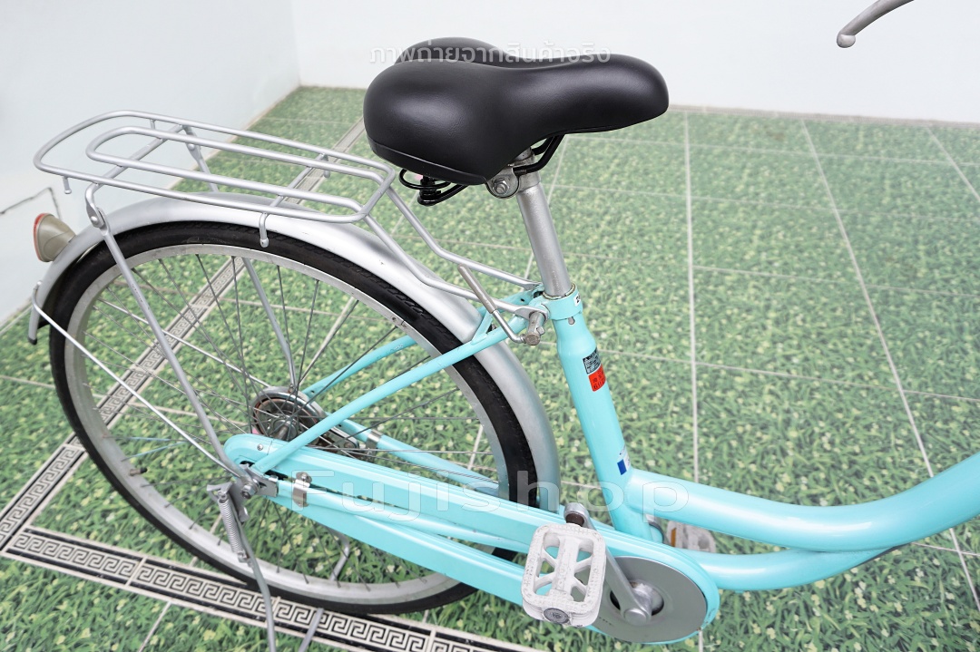 จักรยานแม่บ้านญี่ปุ่น - ล้อ 26 นิ้ว - ไม่มีเกียร์ - ไฟหน้าอัตโนมัติ - Sentire - สีฟ้า [จักรยานมือสอง]