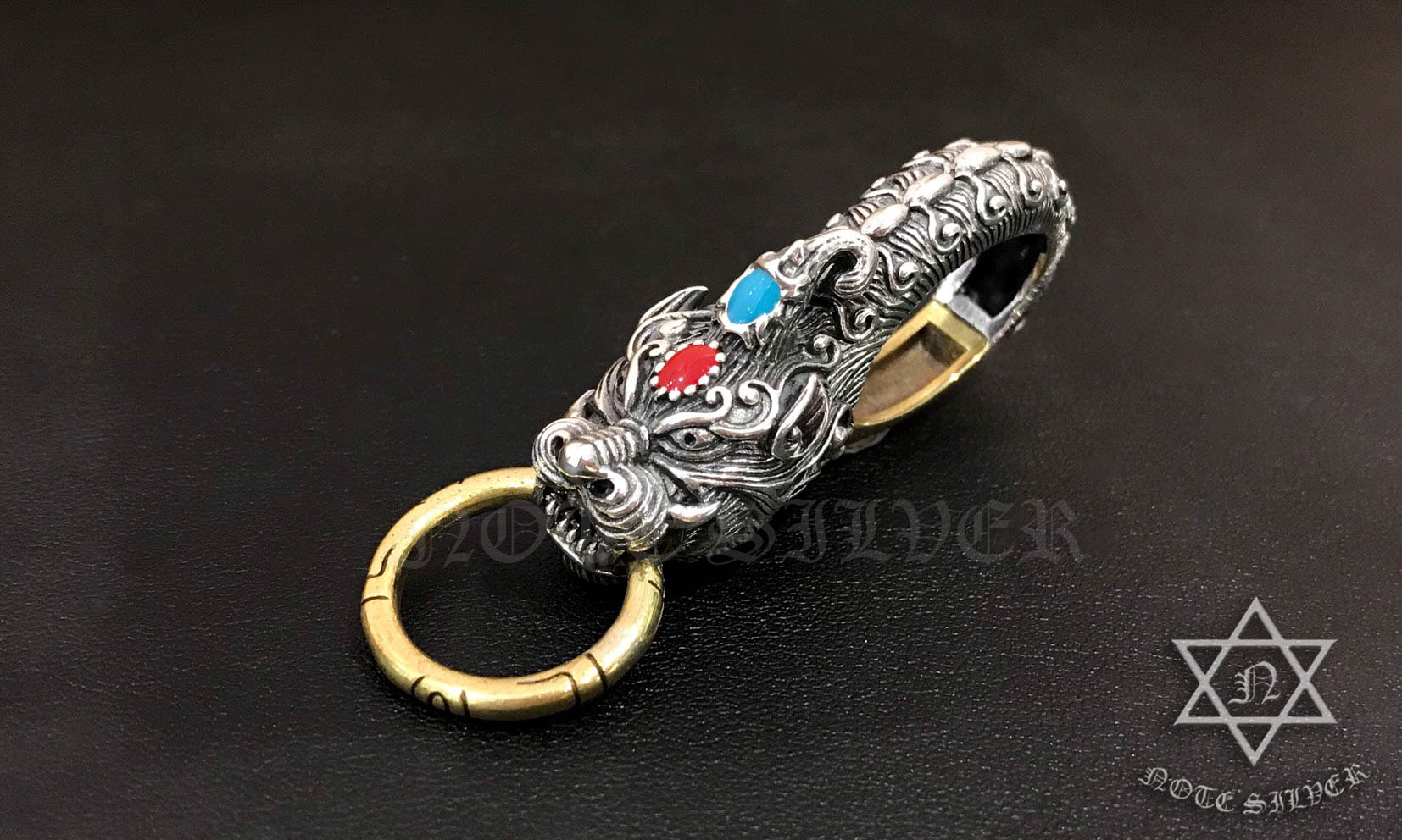 พวงกุญแจมังกรจีน Sterling Silver 925 NSSV2282