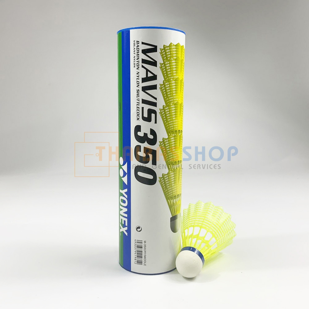 (ของแท้ 100%) Yonex MAVIS 350 ลูกแบดมินตันไนล่อน บรรจุหลอด 6 ลูก ลูกแบด ฝาน้ำเงิน