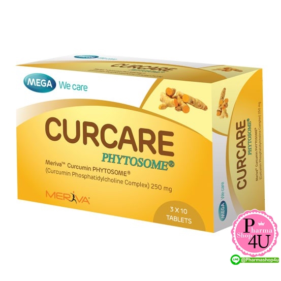 MEGA We Care CURCARE Phytosome 250mg. (ขนาด 30 เม็ด) #ขมิ้นชัน