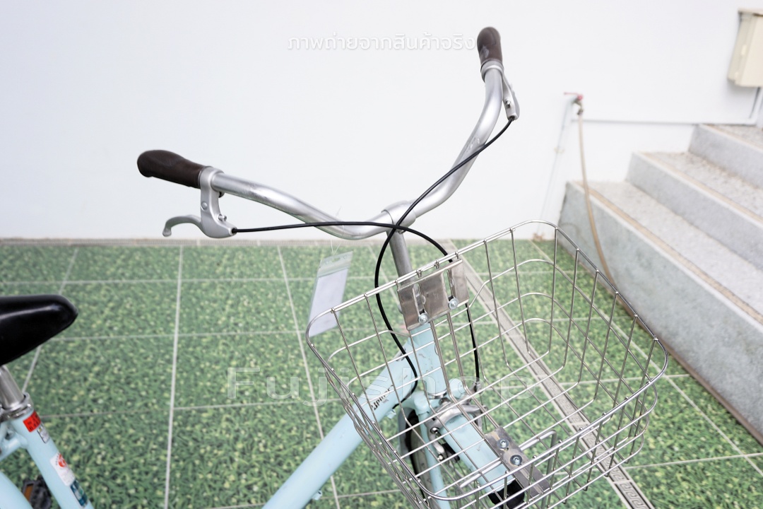 จักรยานแม่บ้านญี่ปุ่น - ล้อ 26 นิ้ว - ไม่มีเกียร์ - อลูมิเนียม - Bridgestone - สีฟ้า [จักรยานมือสอง]