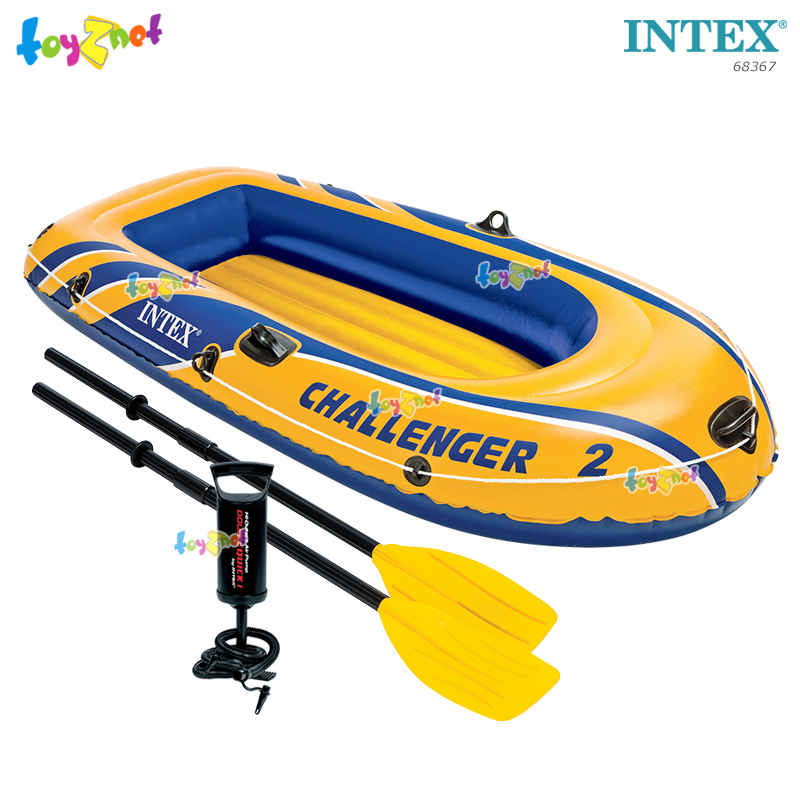 Intex Challenger 2 w/1.22m French Oars & DQI Air Pump no.68367