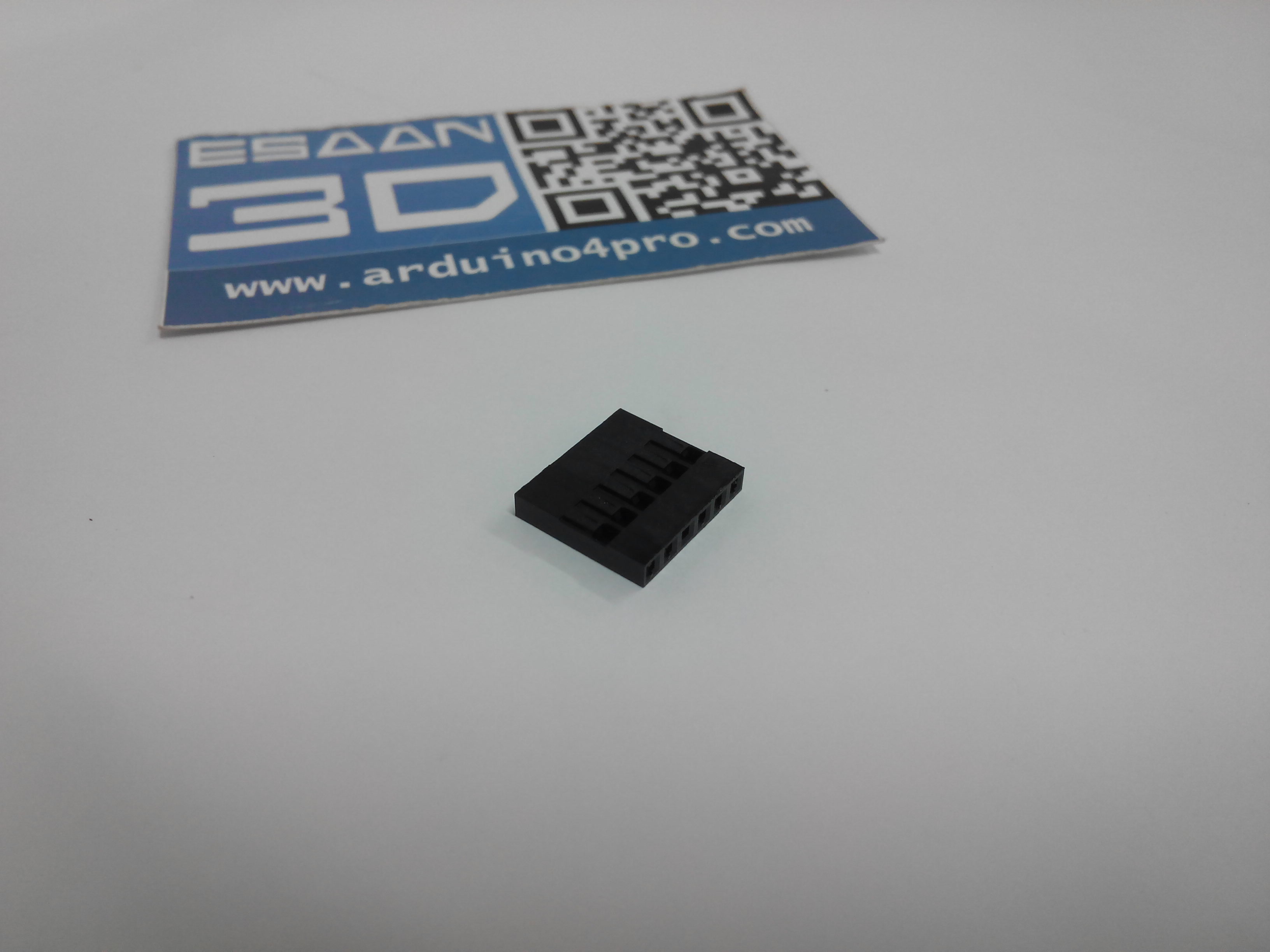 หัวต่อ 6P ใช้ร่วมกับเหล็กเข้าหัวสายไฟ (ระยะห่างขา 2.54mm)