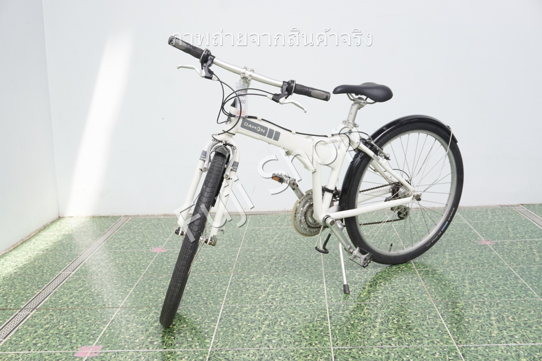 จักรยานพับได้ญี่ปุ่น - ล้อ 26 นิ้ว - มีเกียร์ - อลูมิเนียม - Dahon Espresso - สีขาว [จักรยานมือสอง]