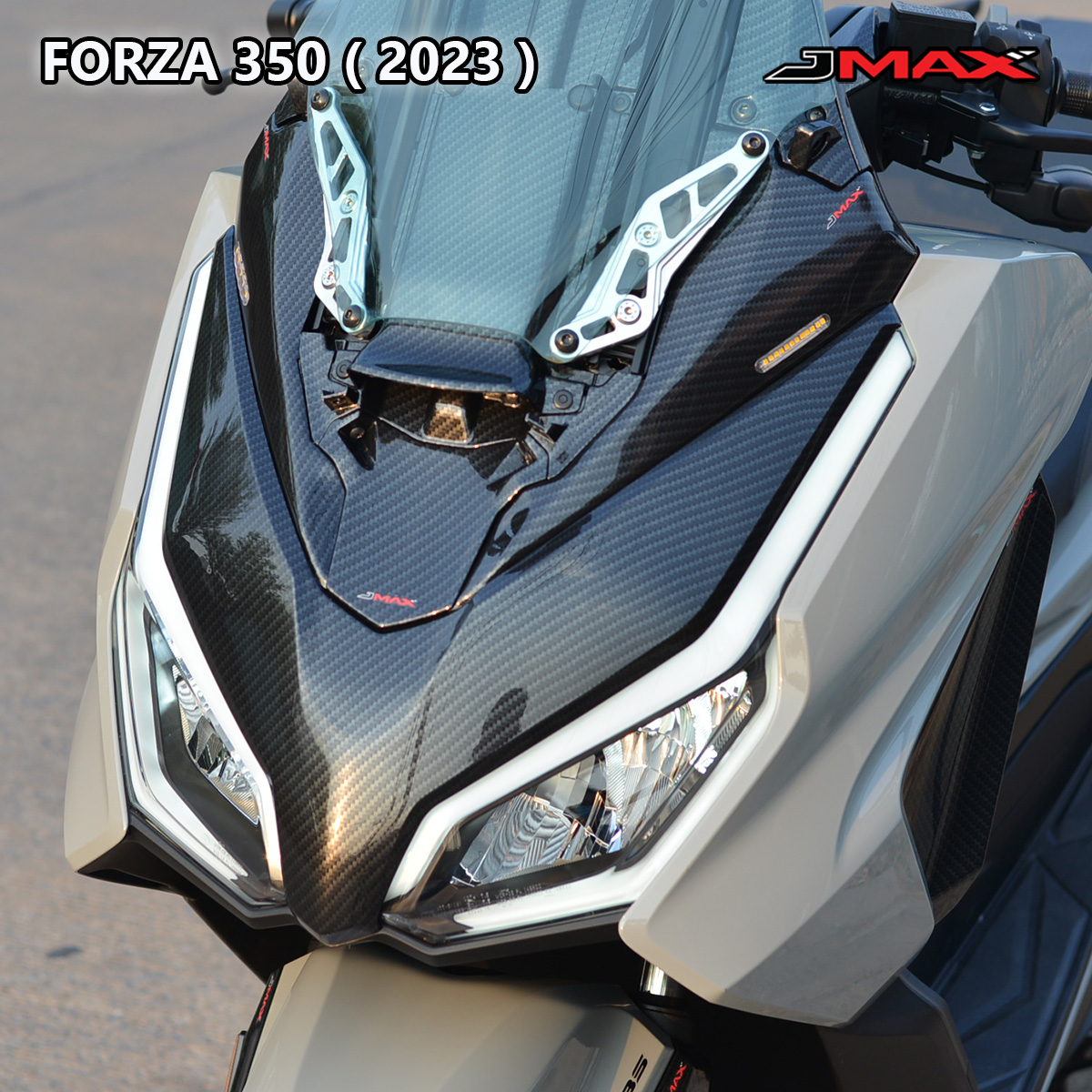 ตัวอุดกระจกลายฟิล์ม (มีไฟเลี้ยว) FORZA 350 2023 J MAX