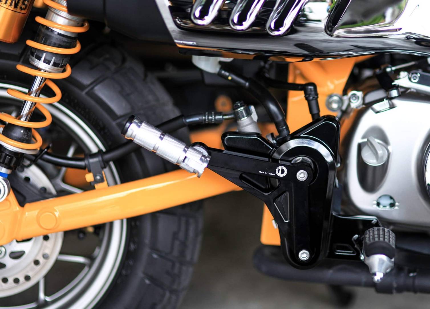 พักเท้าหลัง Dproject HONDA MONKEY 125 สีดำ ราคา2300