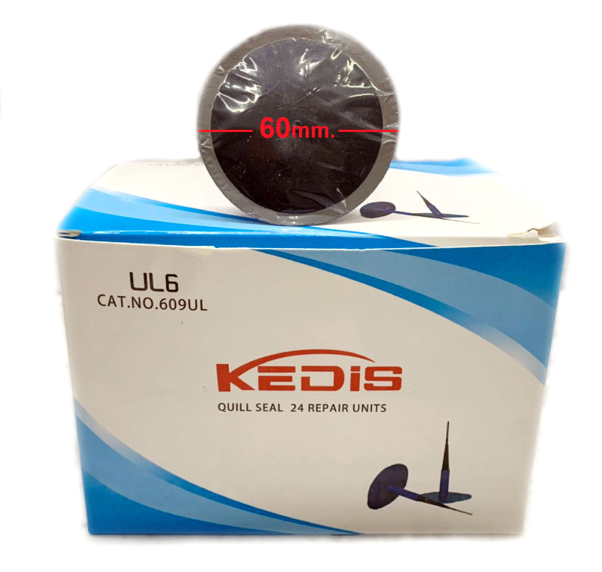 Kedis UL-6 แผ่นปะยางแบบดอกเห็ด 60 x 9 มิล จำนวน 24 ดอก