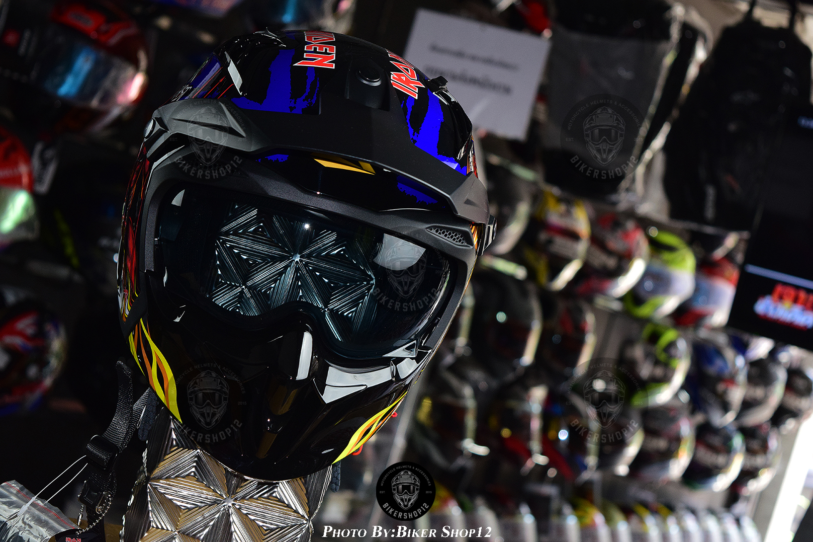 หมวกกันน็อค Bilmola รุ่น IRON MAIDEN สี BLUE