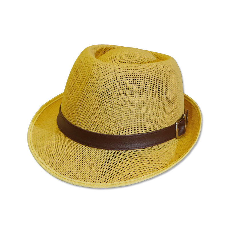 หมวกปานามา Trilby เนื้อแข็ง (สีน้ำตาลอ่อน) by Season Tales