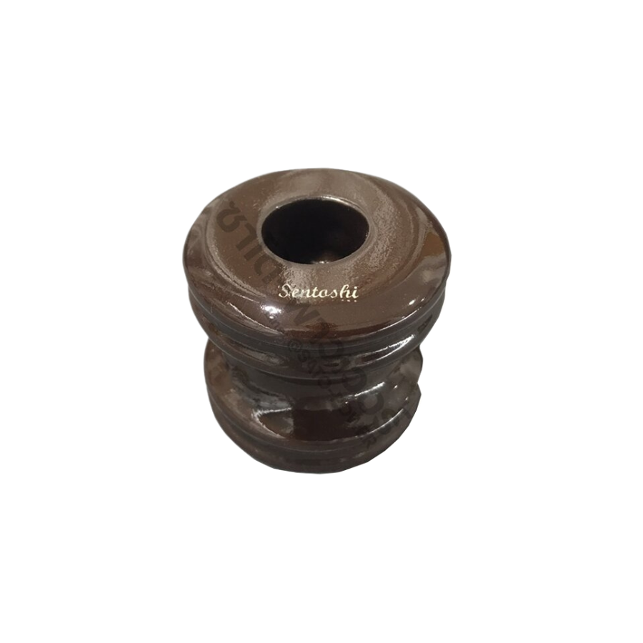 Sentoshi ตัวจับสายไฟ อุปกรณ์ช่างไฟฟ้า ลูกถ้วยเหล็ก 68x68 Steel insulators ลูกถ้วยเซรามิคเคลือบ ตัวจับสายไฟทรงถ้วยเหล็ก