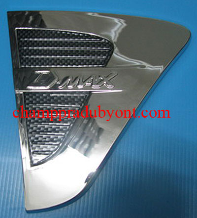 ครอบแก้มโครเมี่ยม ISUZU D-MAX 07-11 ลายเคฟล่า