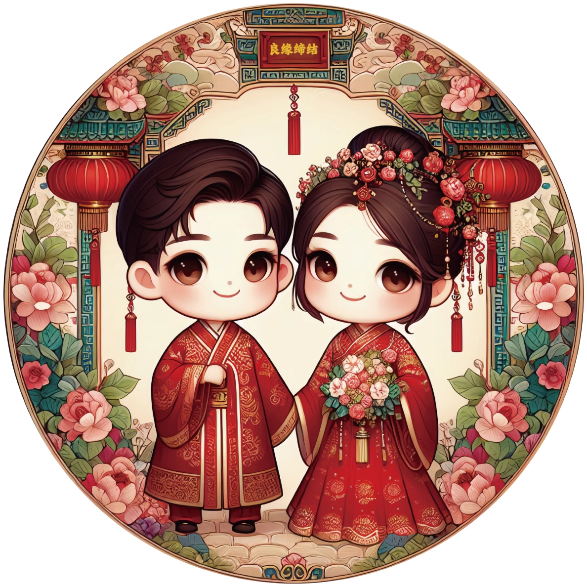 love-1006 *พร้อมส่ง* ชุดปักครอสติช ลายคู่แต่งงานจีน (ปักเต็มผืนผ้า ไม่มีเดินเส้น ผ้า9CTพิมพ์ลาย ปัก 4 เส้นเล็ก) ขนาด 75*75 ซม.ผ้าครอสติช 9CTพิมพ์ลายปักบนผ้า ไหมคอตตอน 43 สี ผังลาย เข็ม