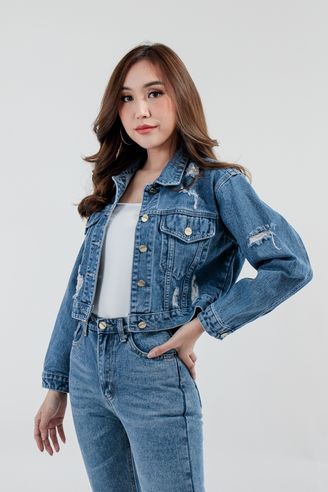 เสื้อแจ๊กเก็ตยีนส์ ผู้หญิง