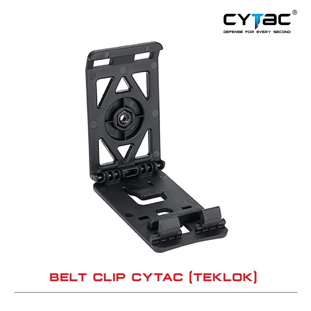 CYTAC Belt Clip ( Teklok ) สำหรับต่อเข้ากับซองหรืออุปกรณ์ต่างๆ Black ดำ