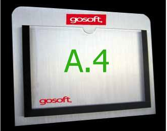 ป้ายสอดกระดาษ รุ่นติดผนัง ขนาด A4 แนวนอน (พร้อมส่ง)