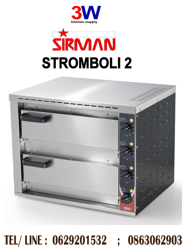STROMBOLI 2-SIRMAN-PIZZA OVEN 2 DECKS 220V 3200W