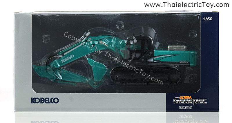 โมเดลรถแบคโฮ Kobelco SK330 วัสดุเป็นเหล็กทั้งคัน ขนาด 1:50 รายละเอียดสมจริง