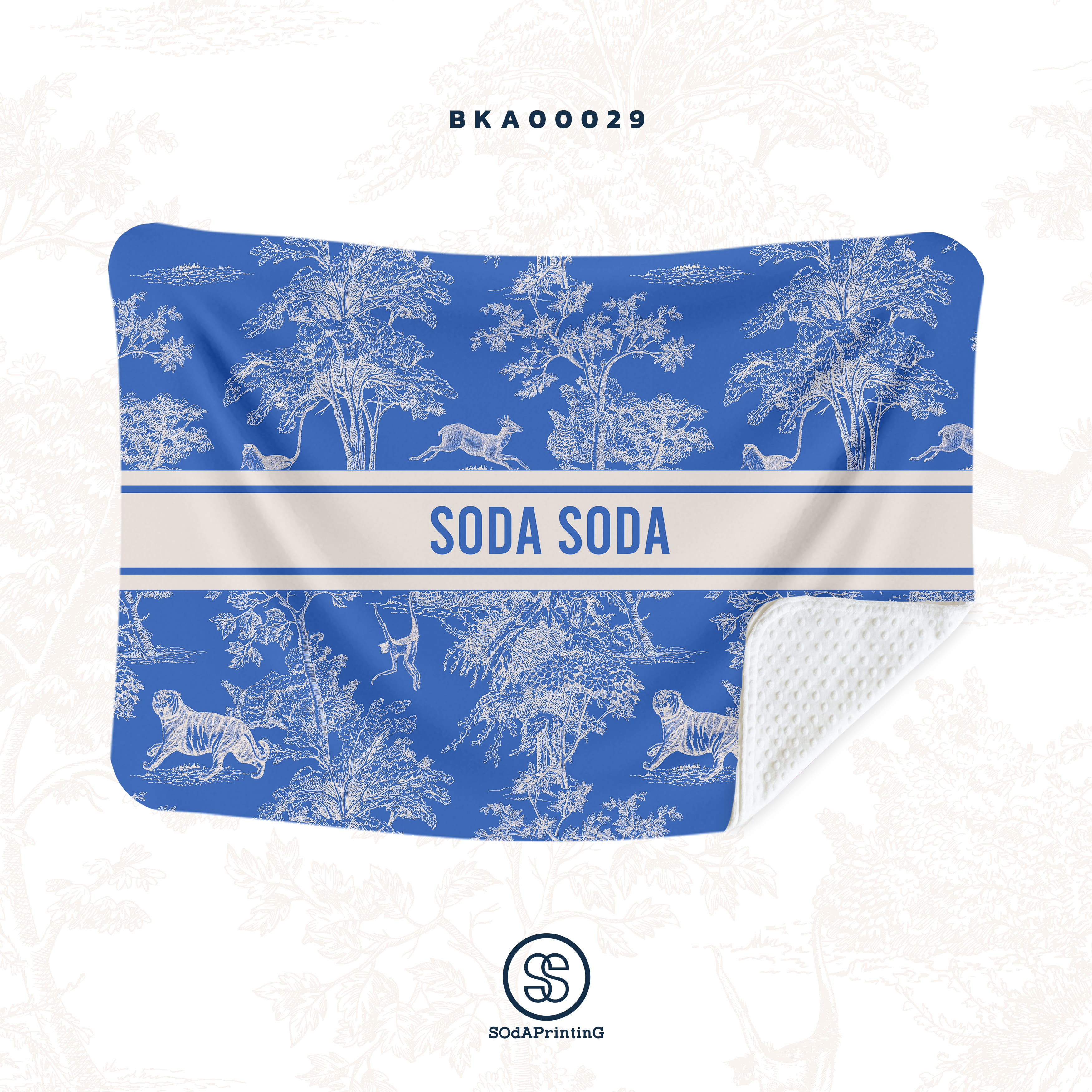ผ้าห่ม พิมพ์ลาย BLANKET FOREST (Blue) BKA00029 #SHOPTER