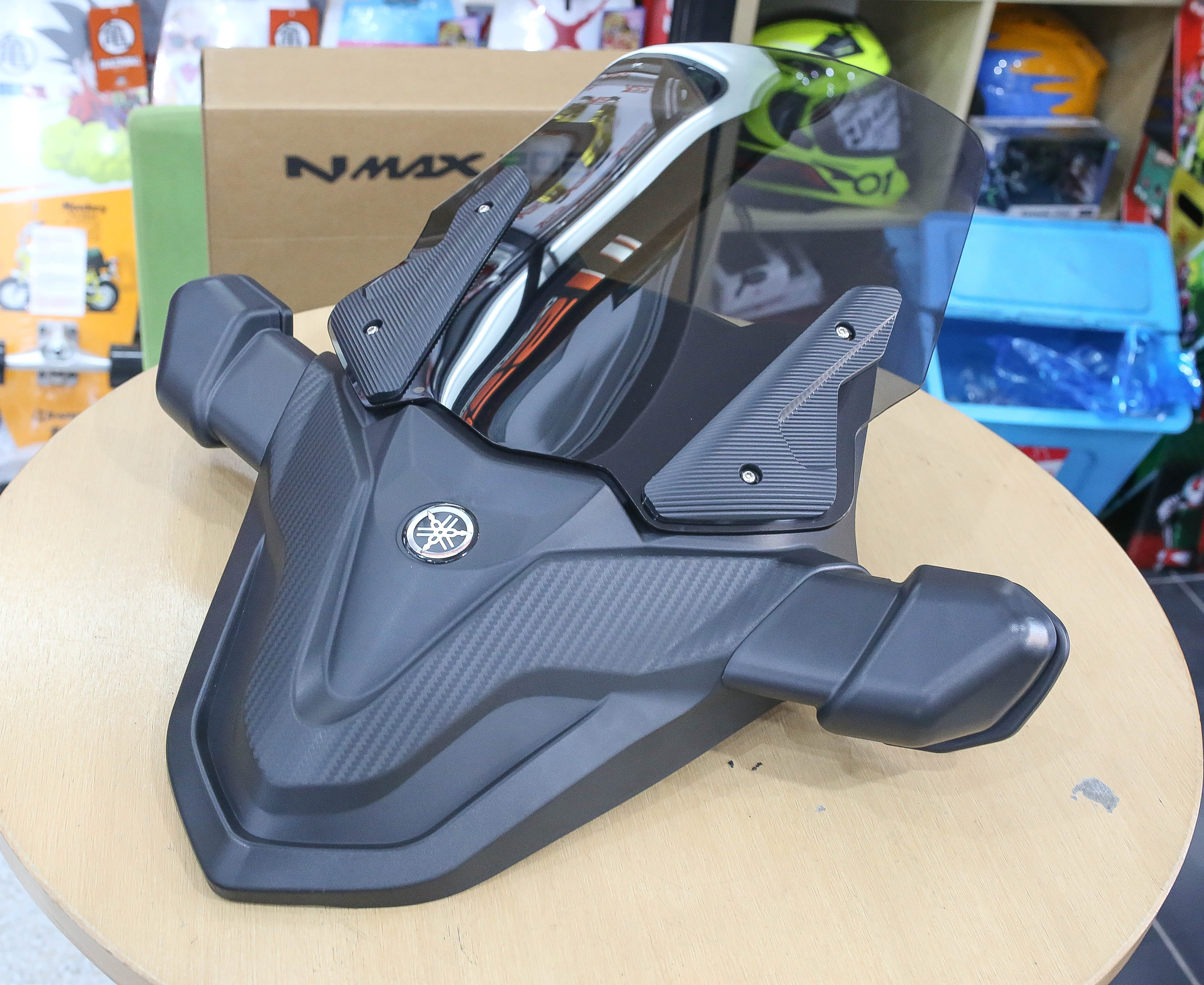 ชิวหน้าทรงสปอร์ต แบบมีกระจกมองข้างในตัว Yamaha nmax 2021 ถึง 2023 - 2,150/set - วัสดุพลาสติก ABS ฉีดขึ้นรูปพร้อมกระจกเงา - สำหรับรุ่น NMAX 2020-2023