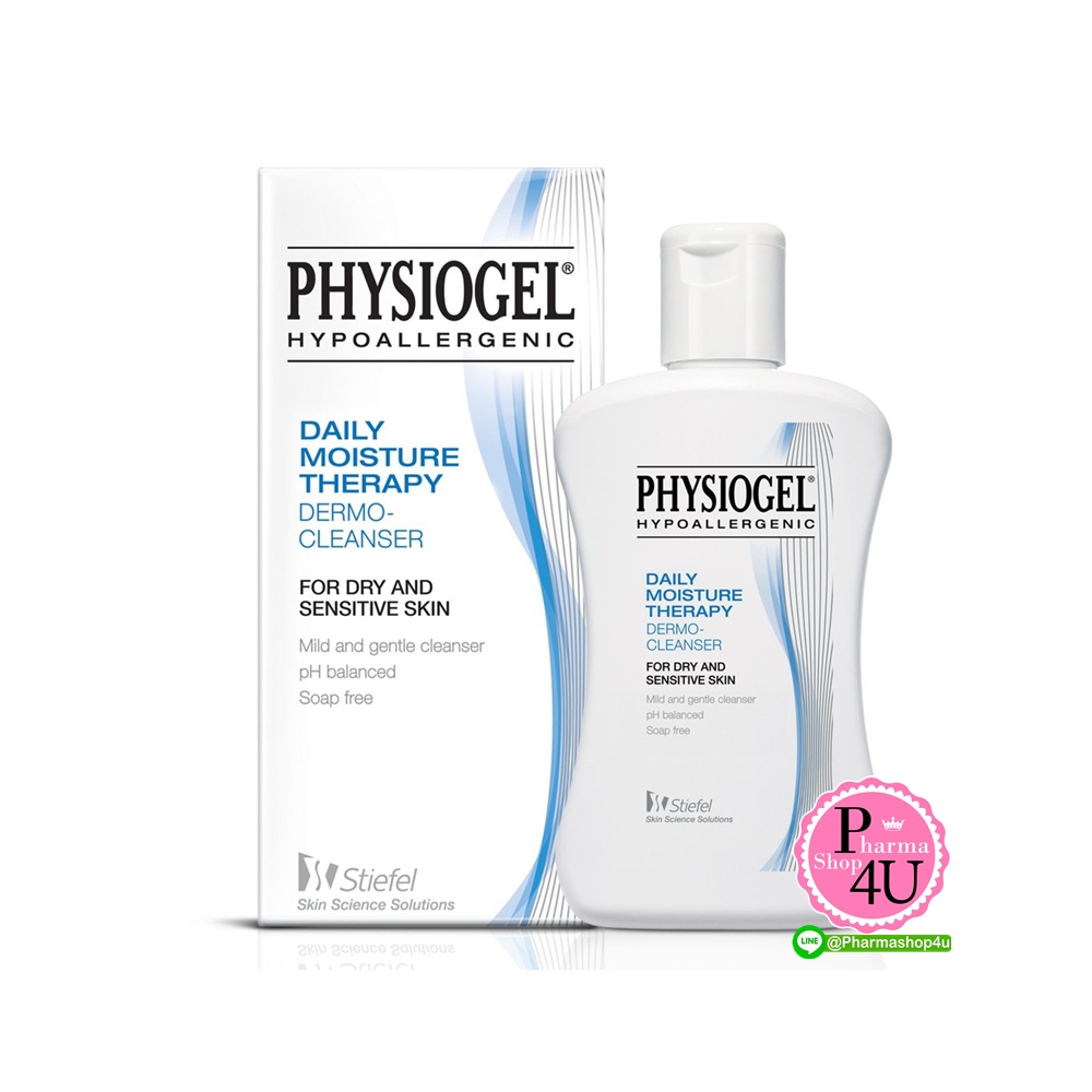Physiogel Cleanser 150mL Daily Moisture Therapy Dermo-Cleanser ฟิสิโอเจล คลีนเซอร์ ผลิตภัณฑ์ทำความสะอาดผิวหน้าและผิวกาย