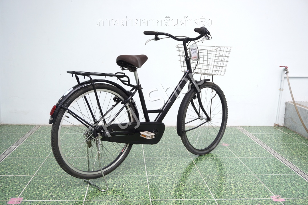 จักรยานแม่บ้านล้อโต ญี่ปุ่น - ล้อ 26x1.75 - เกียร์ดุม 3 สปีด - Bridgestone Stepcruz - สีดำ [จักรยานมือสอง]