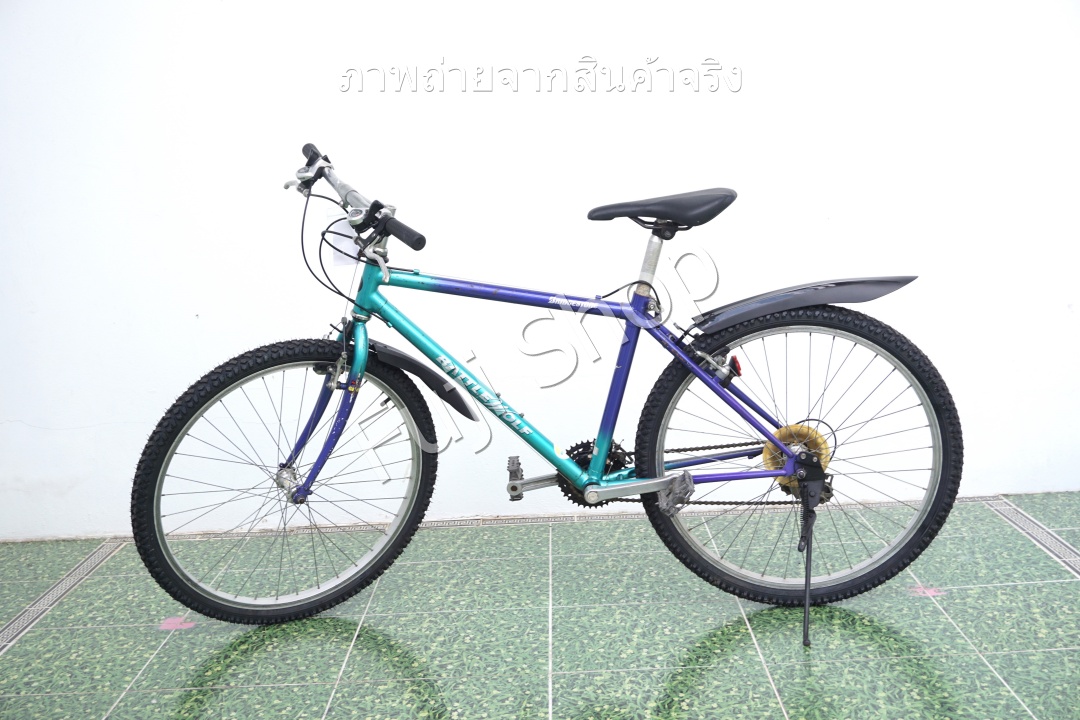 จักรยานเสือภูเขาญี่ปุ่น- ล้อ 26 นิ้ว - มีเกียร์ - โครโมลี่ - Bridgestone - สีเขียว [จักรยานมือสอง]