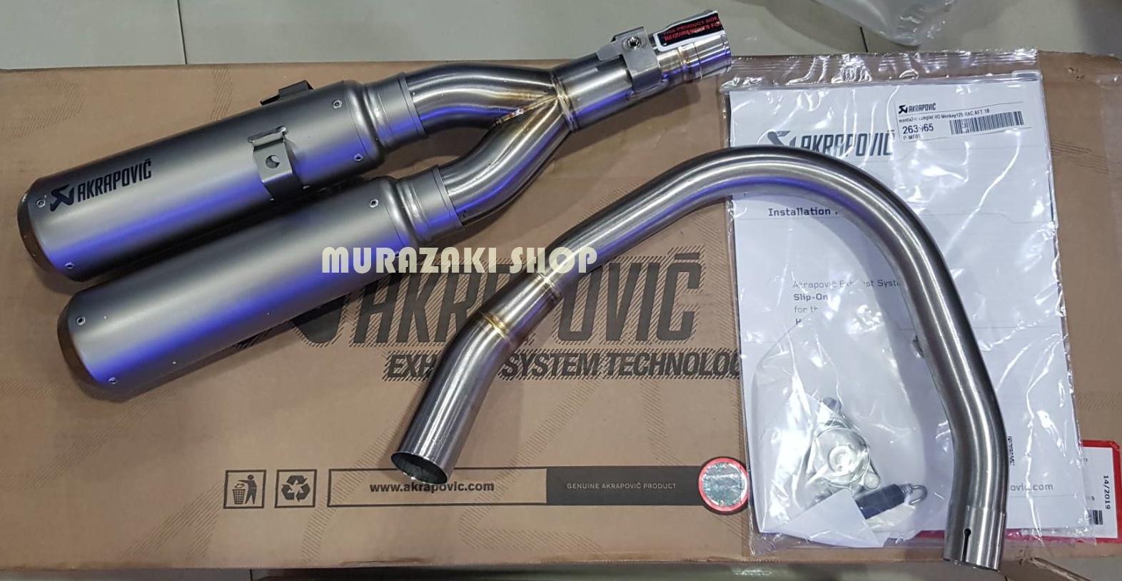 HONDA MONKEY 2019 ท่อ Akrapovic Slip on 23500