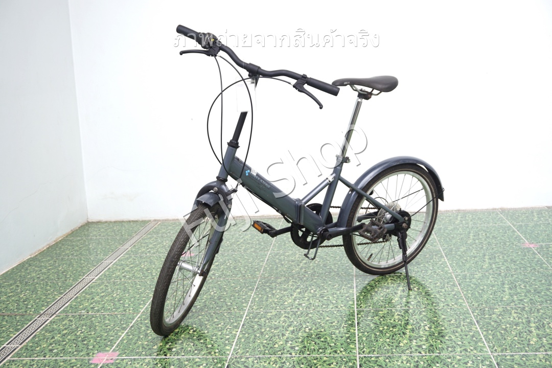 จักรยานพับได้ญี่ปุ่น - ล้อ 20 นิ้ว - มีเกียร์ - Three Stone - สีเทา [จักรยานมือสอง]