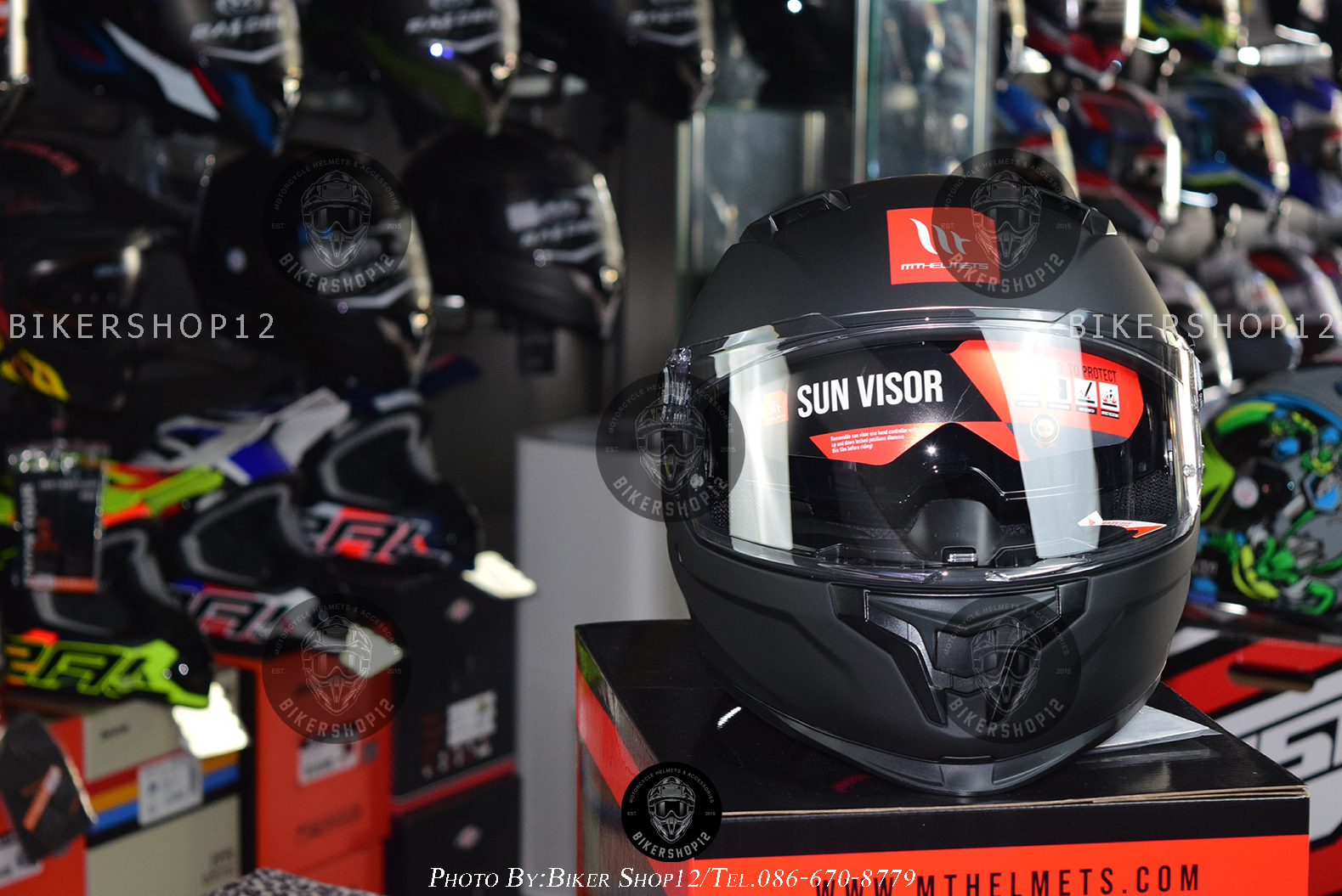 หมวกกันน็อคMT Braker SV สีดำด้าน