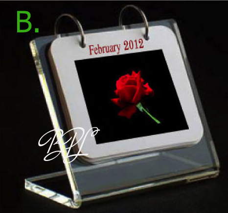 ปฏิทินตั้งโต๊ะอะครีลิค ทุกขนาด