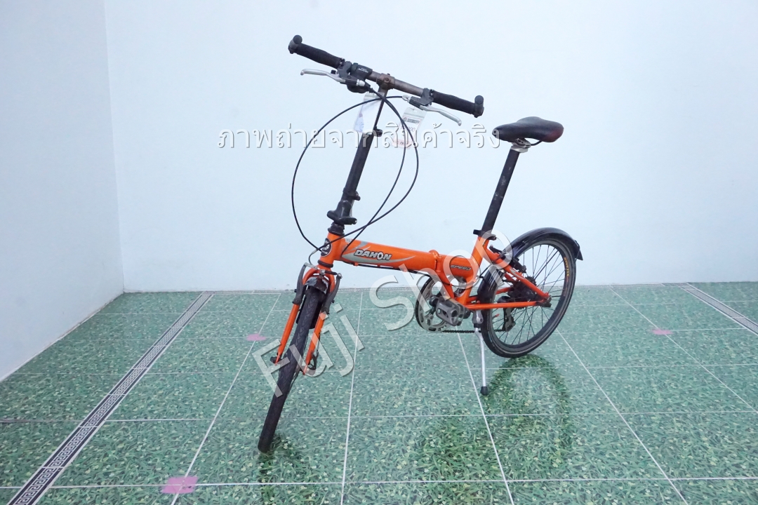 จักรยานพับได้ญี่ปุ่น - ล้อ 20 นิ้ว - มีเกียร์ - โครโมลี่ - Dahon Speed - สีส้ม [จักรยานมือสอง]