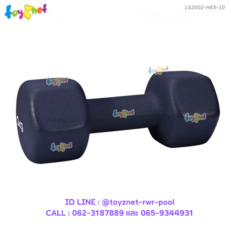Liveup Hexagon Neoprene Dumbbell 10kg no.LS2002-HEX-10