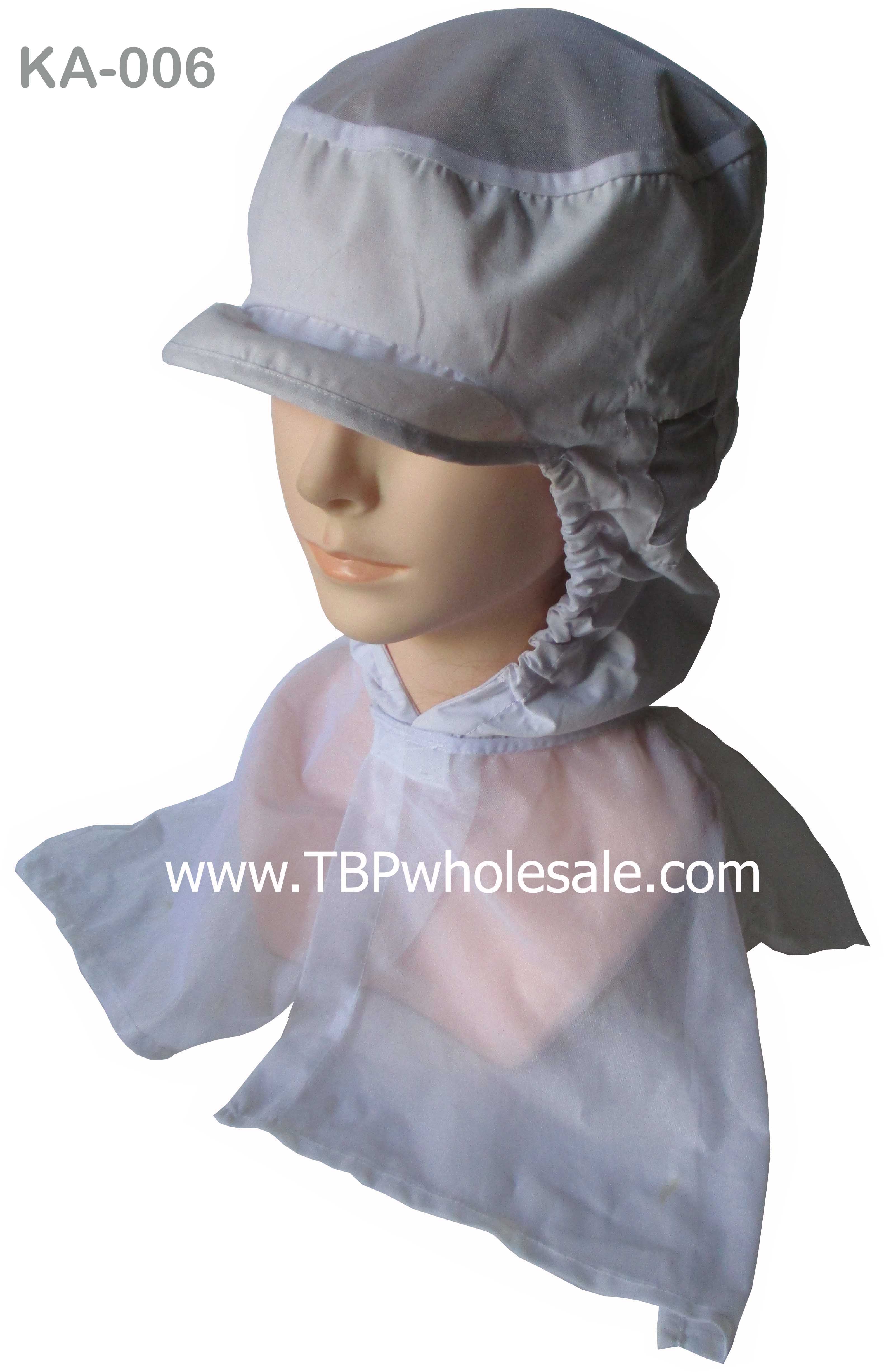 KA-006===ราคาส่ง 95 บาทต่อใบ ขั้นต่ำ 100 ใบ หมวกแก๊ปตาข่ายถี่บนและตาข่ายถี่ล่างปกคลุมไหล่ เจาะรูตาข่ายตรงหู กรอบหน้ายางยืดตรงคางติดเทปตุ๊กแก (ผ้าโทเร มีสีขาว) สนใจติดต่อ 081-0110084/02-3972066