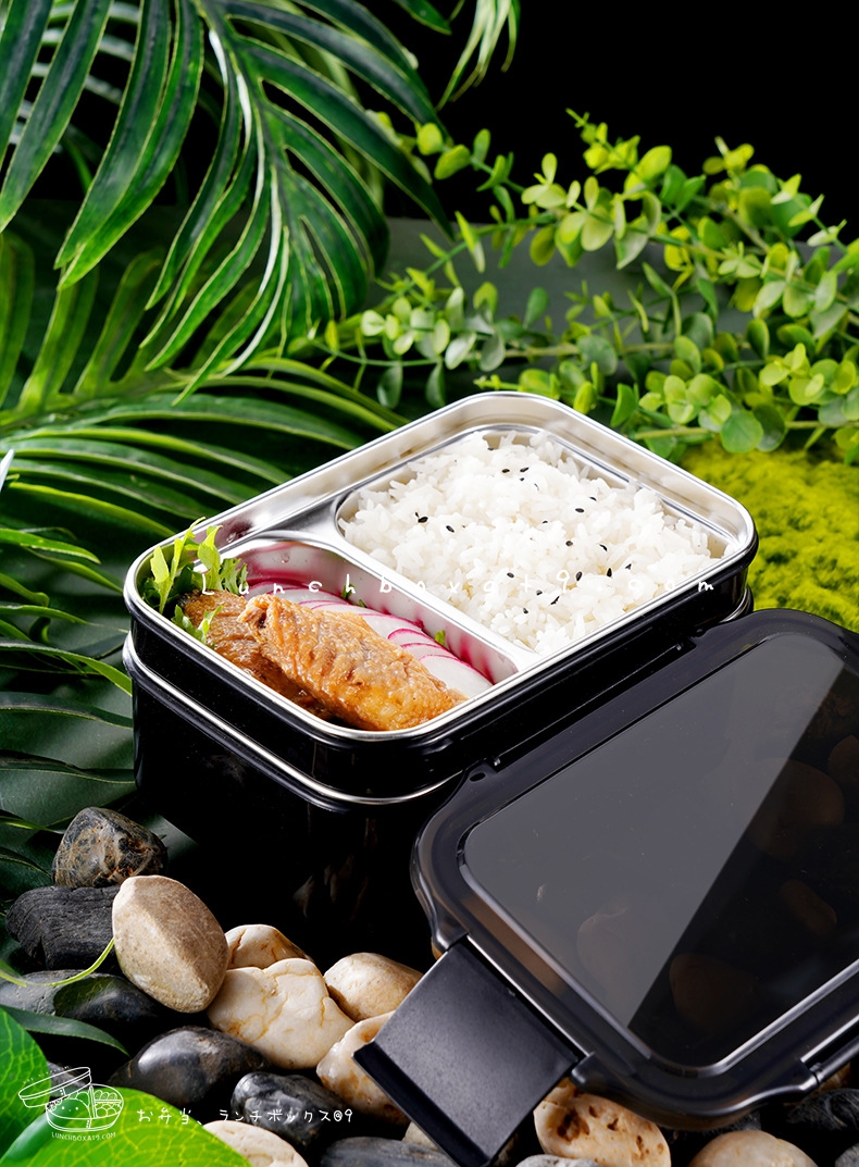 Stainless Bento Set Korea Style - กล่องเบนโตะสแตนเลส 2 ชั้น