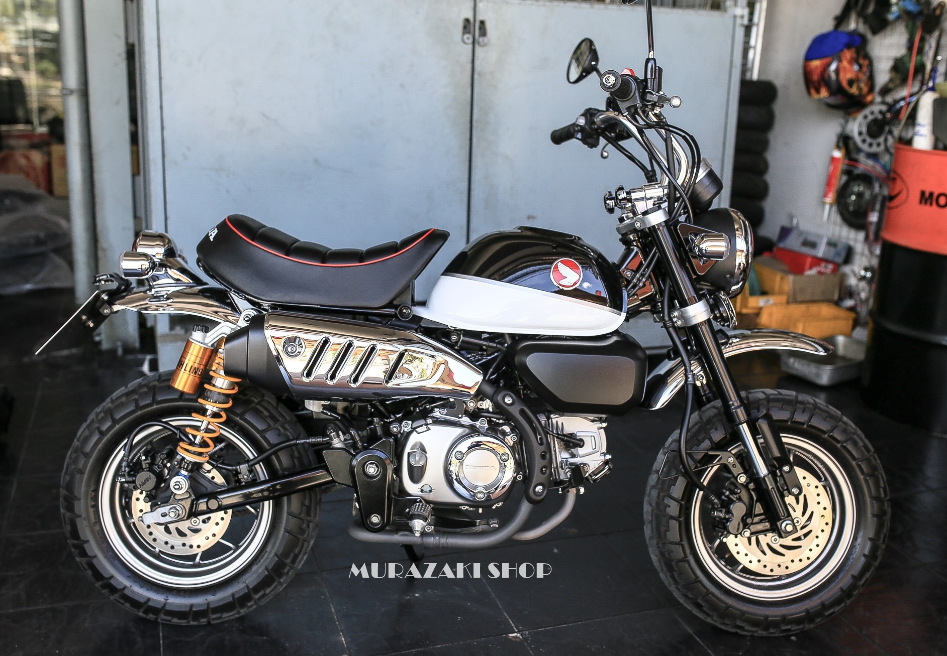 เบาะแต่ง หน่อยวัดด่าน ทรงเตี้ย Honda Mankey 125 เหลือง ดำ แดง น้ำเงิน ราคา2500