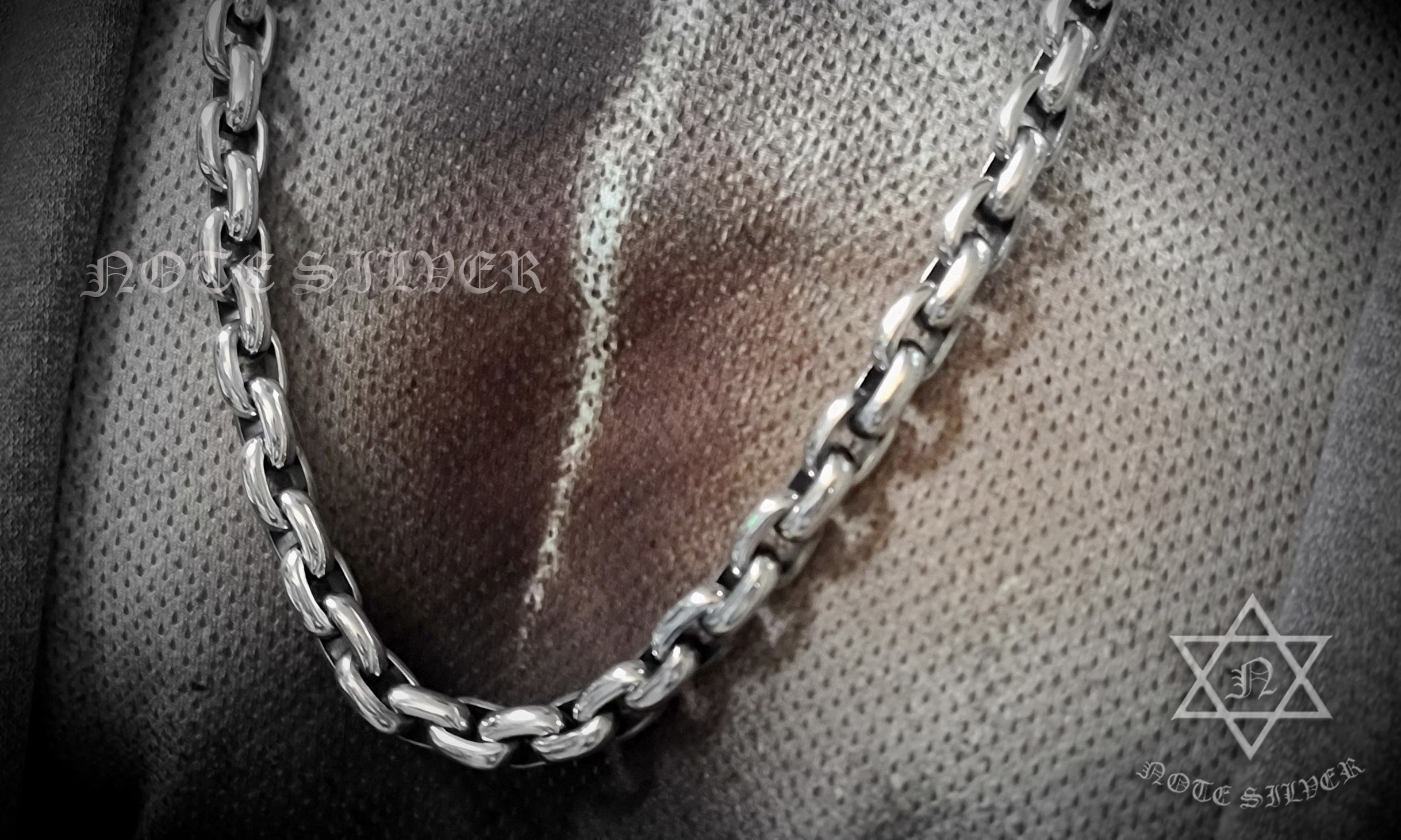 สร้อยคอเงินแท้ ลายโซ่ตัน HEAVY Necklace Sterling Silver 925 NSNL8673