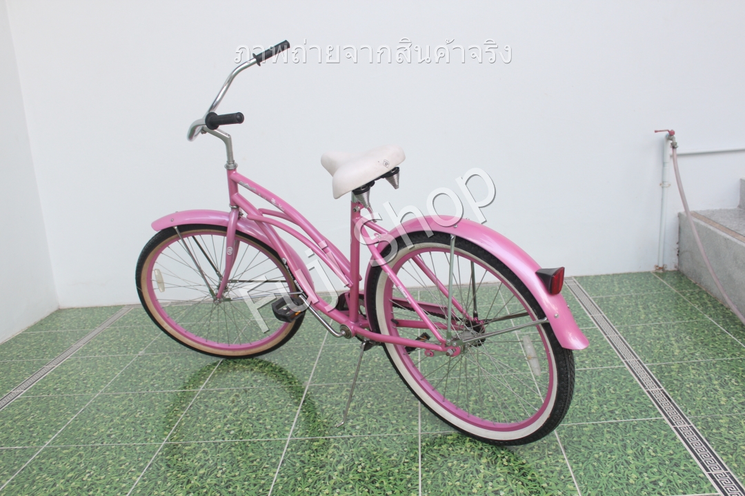 จักรยานญี่ปุ่น - ล้อ 26 นิ้ว - ไม่มีเกียร์ - สีชมพู [จักรยานมือสอง]
