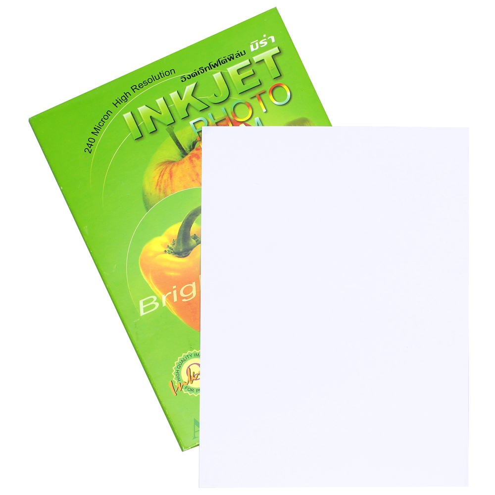 แผ่นพลาสติกสำหรับพิมพ์ เครื่องพิมพ์ Inkjet A4 MIRA