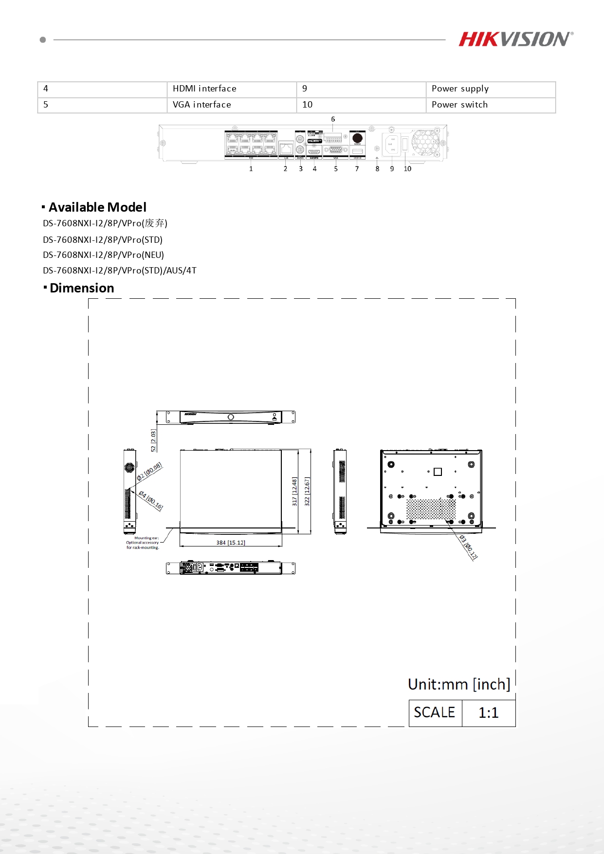HIKVISION DS-7608NXI-I2/8P/Vpro เครื่องบันทึกกล้องวงจรปิดระบบ IP (NVR) 8CH AcuSeek Ai BY BILLIONAIRE SECURETECH HIKVISION DS-7608NXI-I2/8P/Vpro