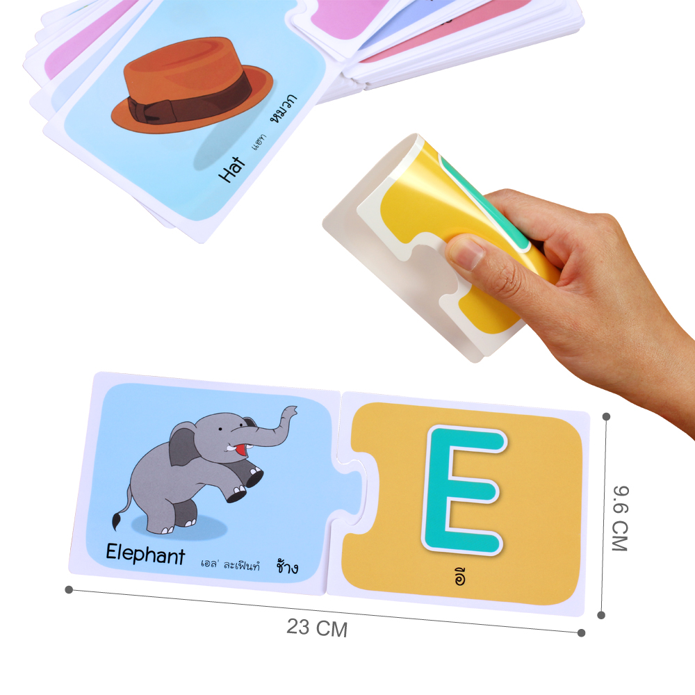 เกมจับคู่ คำศัพท์2ภาษา ไทย-อังกฤษ ชุดอักษร ABC Alphabet ET-587