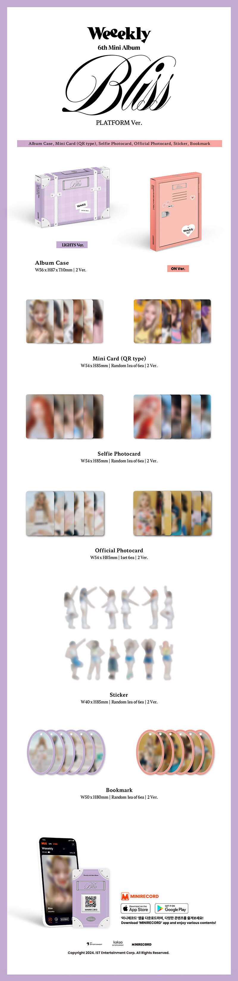 [PRE-ORDER] Weeekly - 6th Mini Album "Bliss" (Platform ver.)