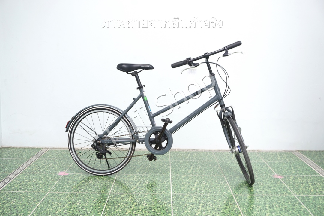 จักรยานญี่ปุ่น - ล้อ 20 นิ้ว - มีเกียร์ - อลูมิเนียม - Bridgestone Green Label - สีเทา [จักรยานมือสอง]