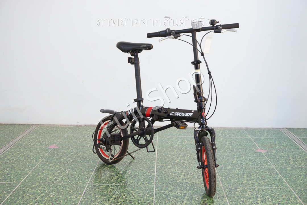 จักรยานพับได้ญี่ปุ่น -ล้อ 14 นิ้ว - มีเกียร์ - อลูมิเนียม - Canover M1 - สีดำ [จักรยานมือสอง]