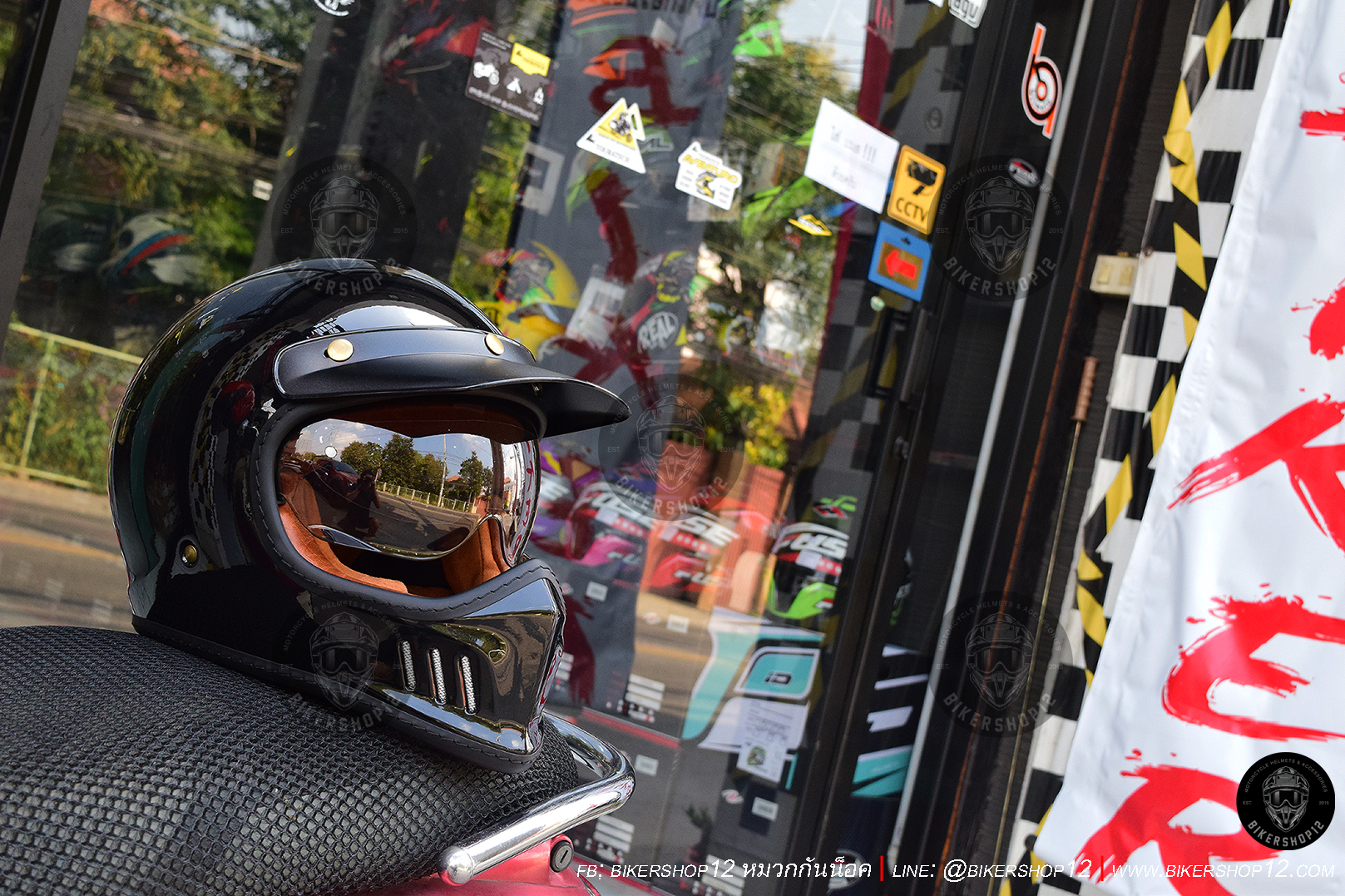 หมวกกันน็อก Bilmola รุ่น RX100 สี ดำเงา